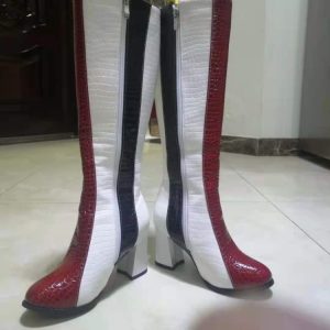 Women's High Shaft Round Toe Flat Fashion Boots - Style q.html